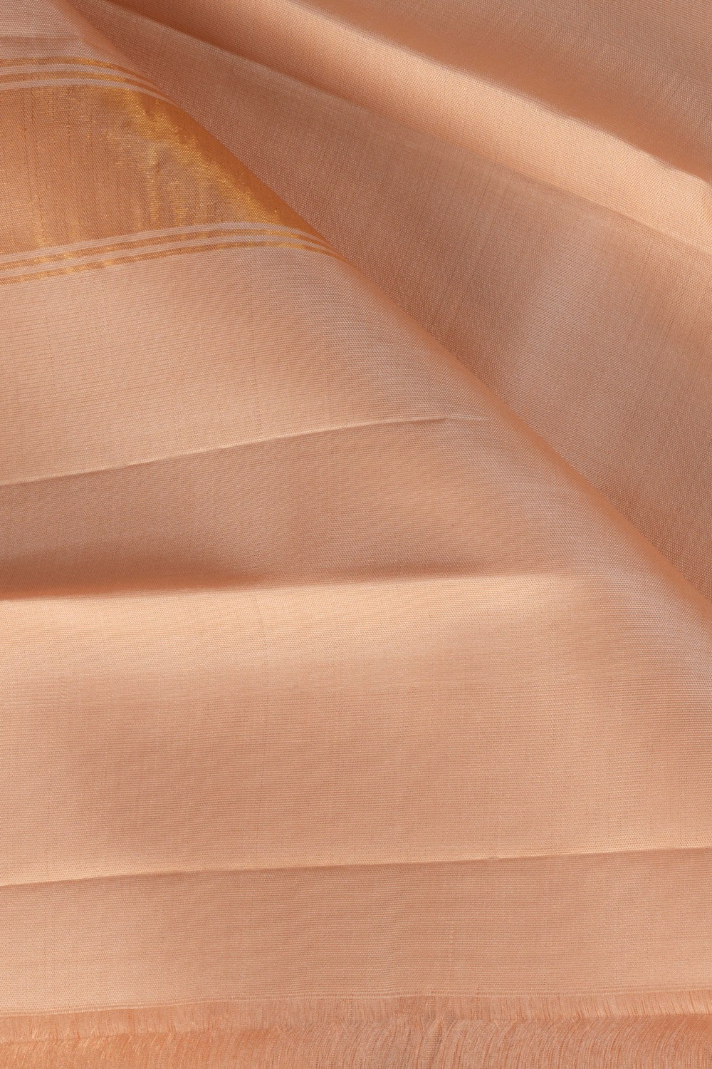 Image of Kanchi Silk Beige Dhoti With Kanduva (8 X 4)